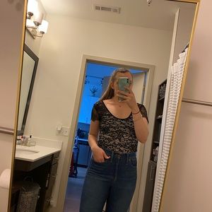 Lace detail bodysuit